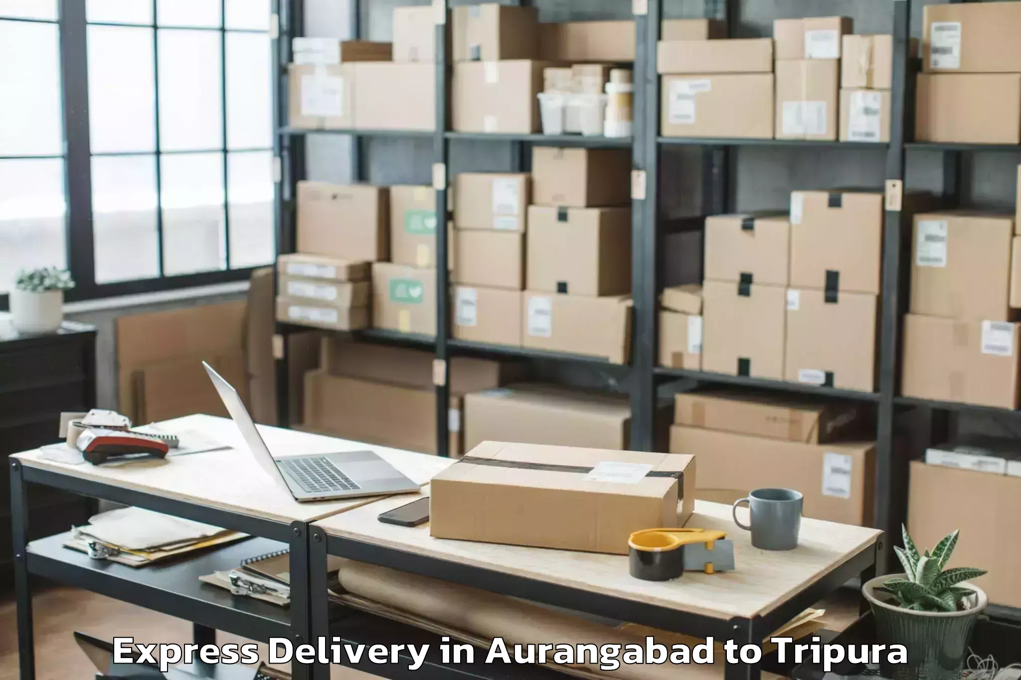 Book Aurangabad to Sonamura Express Delivery Online